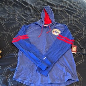 Mitchell and Ness Philadelphia 76ers lightweight hoodie